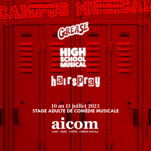 Stage Adulte High School Musical Grease Hairspray - Du 10 au 13 juillet 2023