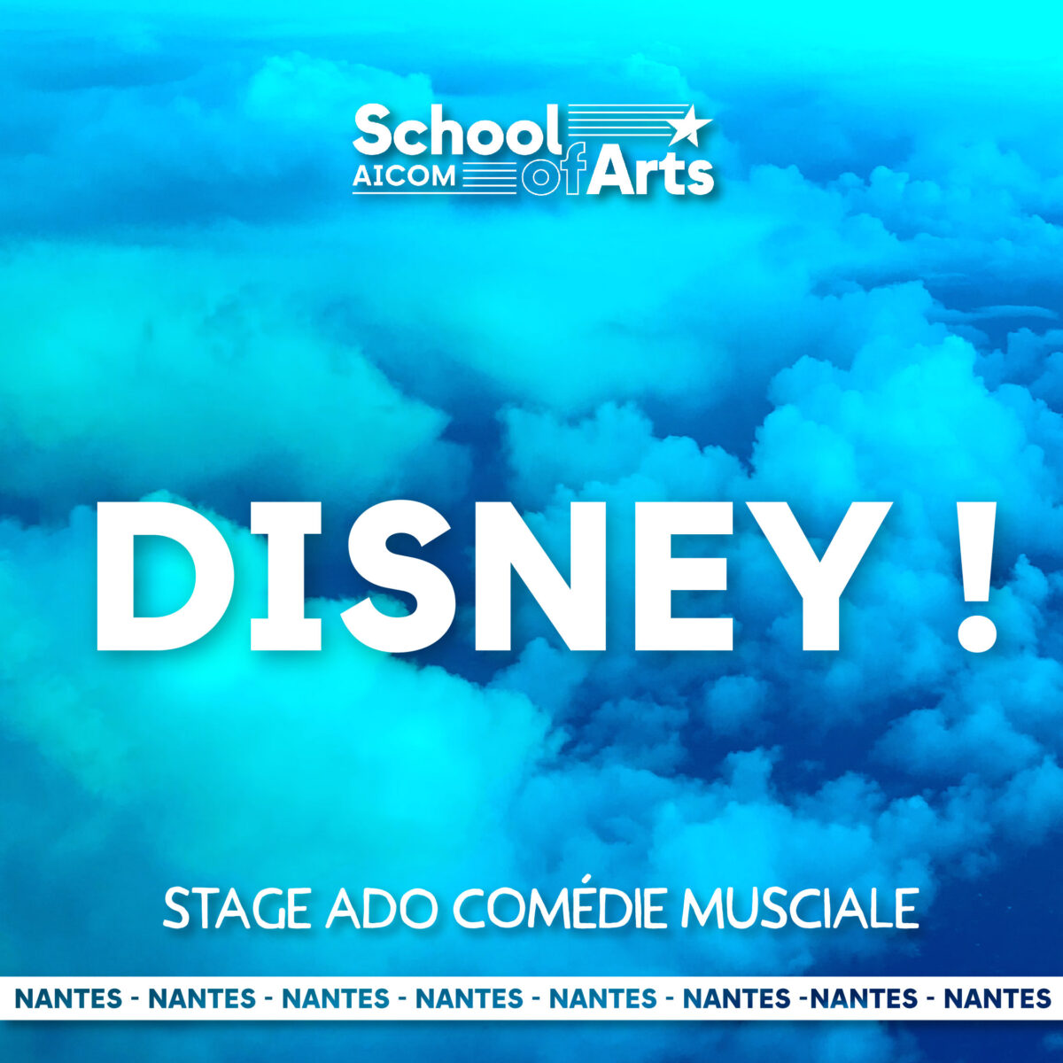 Stage Ado Disney - Du mardi 15 au vendredi 18 juillet 2025 - Campus Nantes